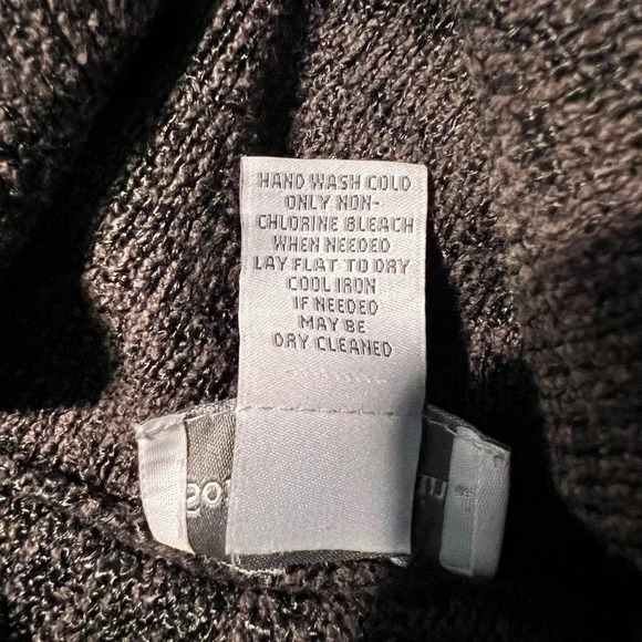 Soft Surroundings,L-XL, ribbed tunic cowl neck 3/4 sleeves,side vents sweater - Picture 7 of 7